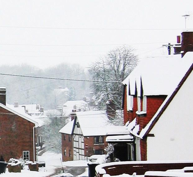 East Ilsley High Street in the Snow